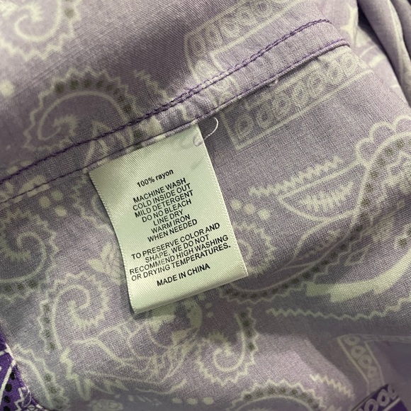 Melody Ehsani Staycation Bandana Print Short Sleeve Button-Up Top - Picture 7 of 9